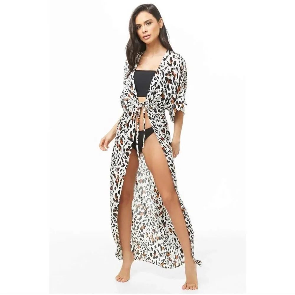 ✨ TIME AND TRU ANIMAL PRINT KIMONO ✨